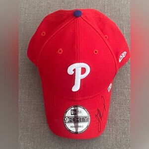 Jake Thompson Signed Phillies New Era 9FORTY Hat MLB Authenticated JD314745
